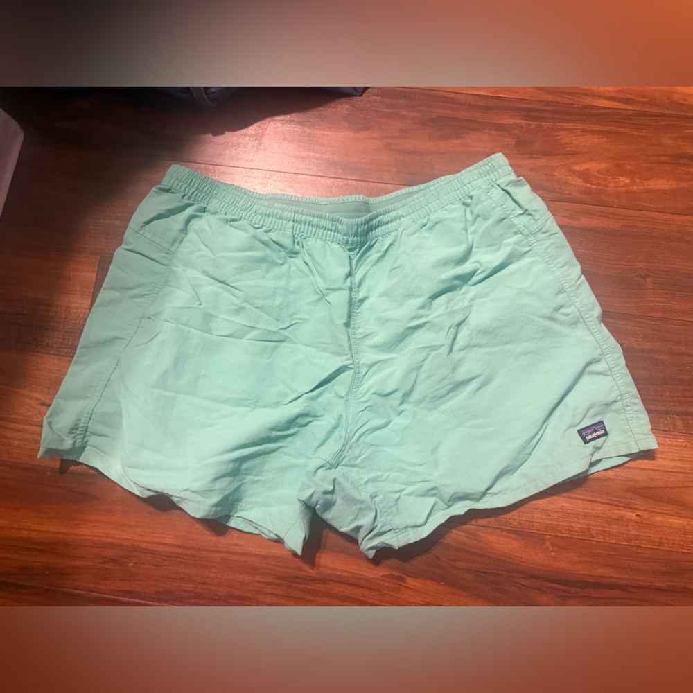 Patagonia Light Mint Green Swim Shorts